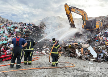 花蓮市垃圾場沼氣外洩　魏嘉彥親赴現場指揮