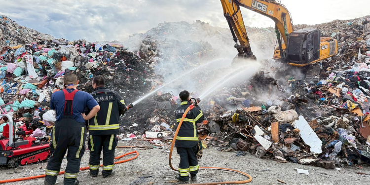 花蓮市垃圾場沼氣外洩　魏嘉彥親赴現場指揮