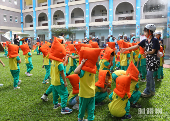 「國家防災日」警報響起　花蓮市幼演練疏散避難