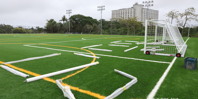 打造優質球場 花蓮市佐倉運動公園八人制足球場將完工