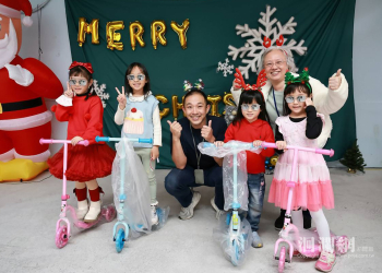 災後聖誕暖意濃門諾醫院化身「聖誕老公公」圓夢花蓮光復幼童