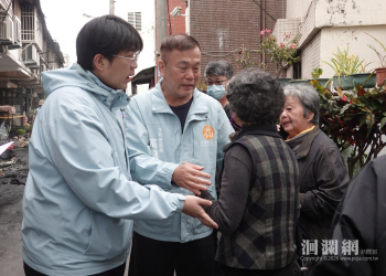 重慶路火警延燒13戶 市長魏嘉彥赴現場關懷並啟動安置與救助