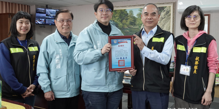 感謝即時支援消防用水 魏嘉彥赴花蓮航空站表達謝意