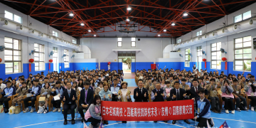 姊妹校抵花 四維高中熱情接待140人名城高校師生